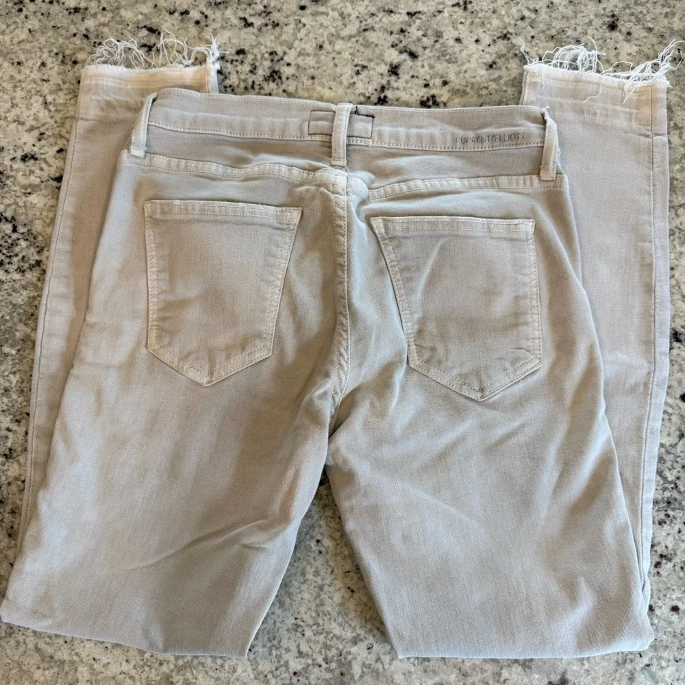 Current/Elliot Women's Black and Light Grey Jeans, Size 26 - Picture 4 of 5